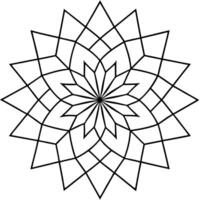 mathematical pattern, illustration line art vector