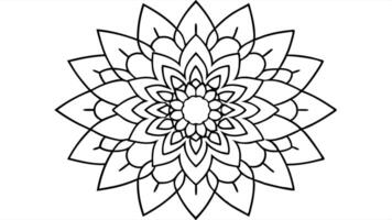easy mandala design with clean lines for coloring book, creative mandala art, mandala design for vector