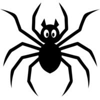 halloween spider silhouette, spider different shapes silhouette set, scary and creepy element vector