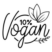 the image is a logo for a company called 100 vegan the logo is written in a cursive font in a light vector