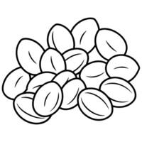 a vibrant illustration of chickpeas on a clean white background highlight their round shape vector