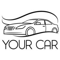 a logo for a company, his name is yourcar try put letters with that name and try to integrate a car vector