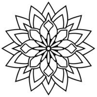 3d rendering of dynamic and modern round ornament decorative pattern in oriental style mandala vector