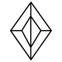 professional minimalist shape for cryptocurrency e-learning icon, illustration line vector