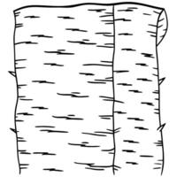 birch bark texture surface pattern, illustration line art vector