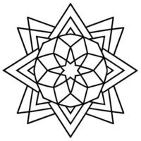 coloring pages for kids, bold line art, web-like pattern with interlocking geometric shapes, vector