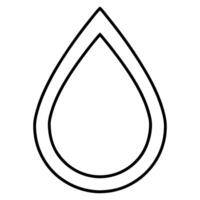 water drop icon a sleek, outlined water drop icon, minimal and smooth, representing water vector