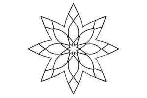a mandala based on the pointed shapes of arrowheads arrange the arrowheads in a symmetrical, vector