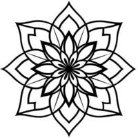 3d rendering of dynamic and modern ornament decorative pattern in oriental style mandala flower vector