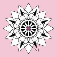 digital illustration of a mandala, characterized by its intricate, symmetrical design the layout vector