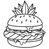 a symphony of flavors greets the senses as a flamegrilled chicken burger is topped with sweet and vector