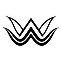 a modern and dynamic logo design featuring a stylized wwave-like representing growth, movement, and vector