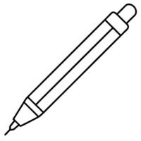 write pen no noise smooth out line art on white background, illustration line art vector