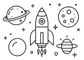 infographics focused on space exploration, featuring rockets, planets, astronauts, and data vector
