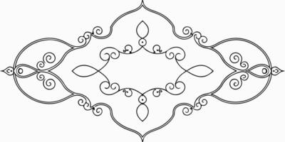 a 100 perfect mirroring, seamless, precise symmetry, one stroke, hand-drawn, ottoman ornaments, vector