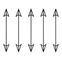 this image displays a set of neatly aligned arrows in a minimalist style each arrow features unique vector