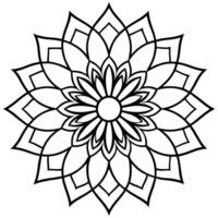 3d rendering of dynamic and modern round ornament decorative pattern in oriental style mandala vector