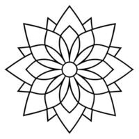 mandala design, illustration line art vector