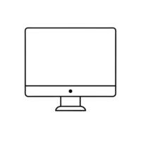 computer, illustration line art vector