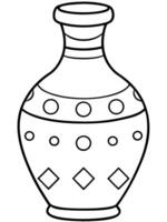 majic jar line art coloring book for adults, coloring book, illustration line art vector