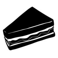 grilled cheese sandwich, illustration line art vector