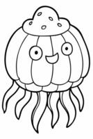 anime style, more details, well-drawn, a wobbling, jelly-like monster with a squishy, transparent vector