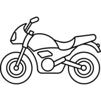 motor bike illustration line art line art on white background, illustration line art vector