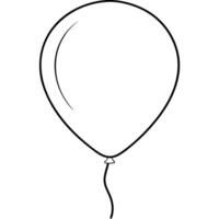 ballon, illustration line art vector