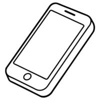 mobile, illustration line art vector