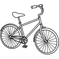 continuous single line drawing of bicycle line art illustration, illustration line vector