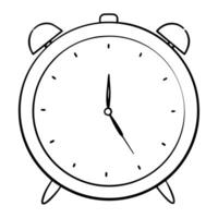 time half past eight, illustration line art vector
