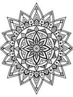 perfect and detailed scandinavian mandala that blends complex geometric patterns with traditional vector