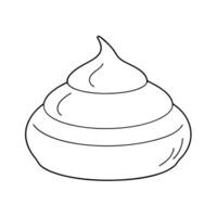 brown, illustration line art vector