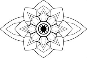 a mandala with a futuristic design, incorporating metallic colors and abstract shapes, vector