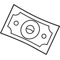 cash, illustration line art vector