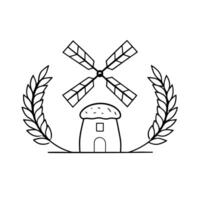 bakery, illustration line art vector