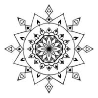 use simple lines and geometric shapes such as triangles, circles, and squares, mandala smooth line vector