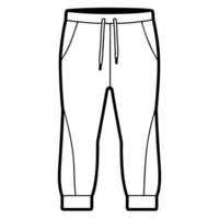 nike tech fleece joggers, illustration line art vector