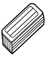 a erase, illustration line art vector