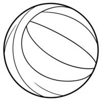 ball drawing, illustration line art vector