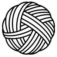 yarn no shading, high contrast, illustration it must have clear outline, the artwork should vector