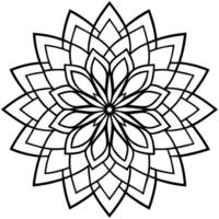 3d rendering of dynamic and modern mandala design, illustration line art vector