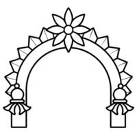weihnachten swibbogen, illustration line art vector