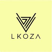design a modern logo for lykoza, , no icons, just the letter l looks different , all in the same vector