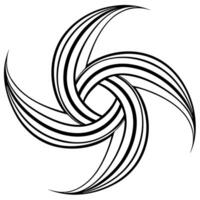 design asymmetrical, flowing lines that twist and fold in unexpected directions, vector