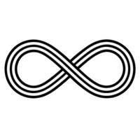symbols of eternity, illustration line art vector