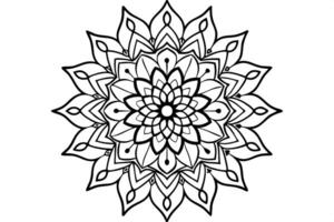 generate a mandala design with intricate patterns and symmetrical geometric shapes the design vector