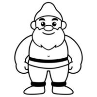 dwarf, illustration line art vector