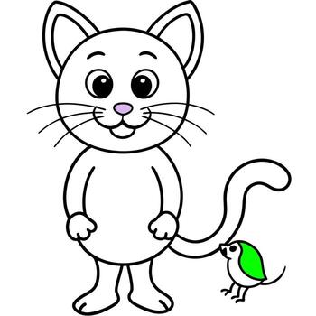 estilo de dibujos animados imagen presentando dos animado caracteres el diseño es vertical, con un gris vector