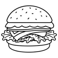 a burger topped with crispy bacon and fresh lettuce on a clean background, a beaver isolated on a vector